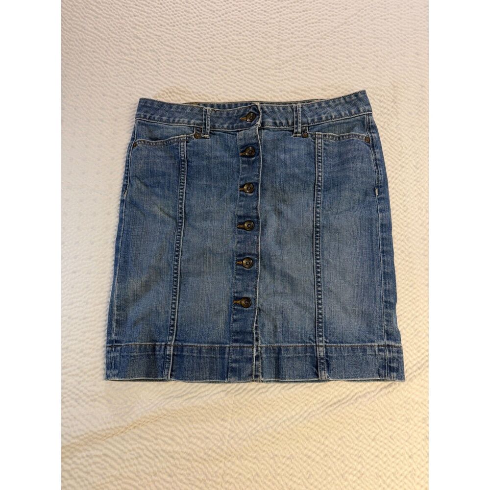 Gap 1969 Button-front Denim Mini Skirt